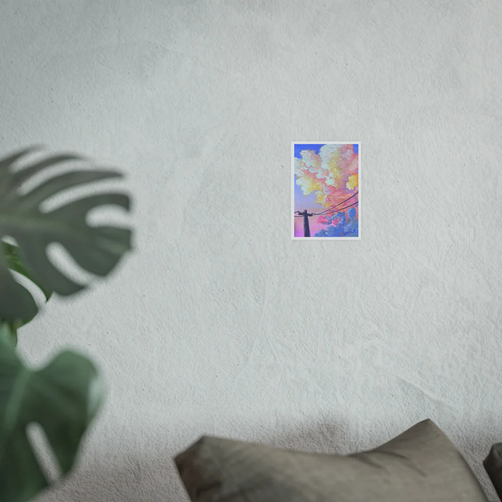 Cotton Candy Clouds Print