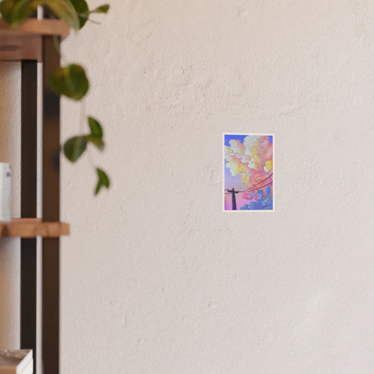 Cotton Candy Clouds Print