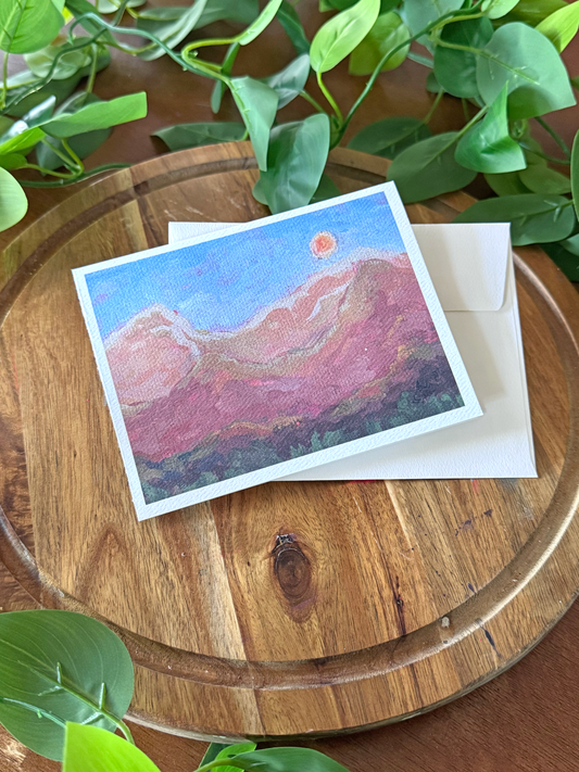 Desert Mountains Greeting Cards