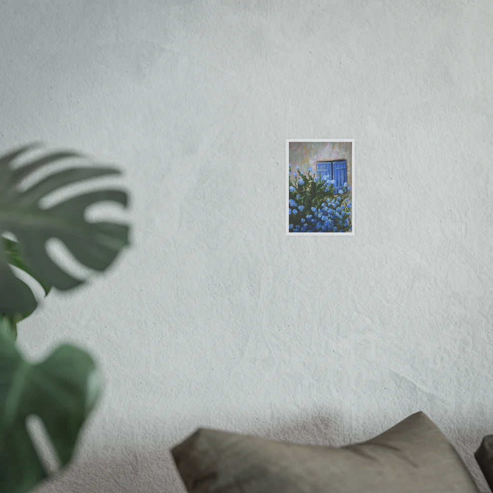 Periwinkle Window Print