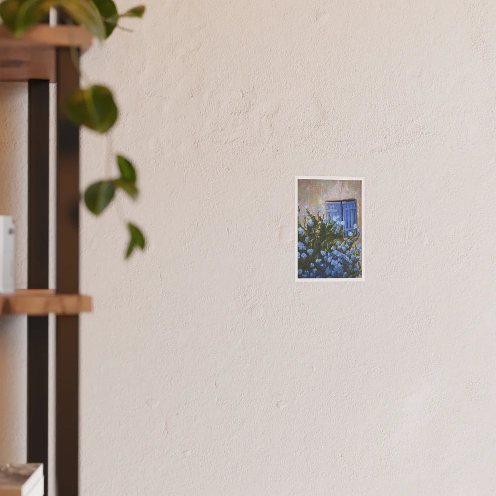 Periwinkle Window Print