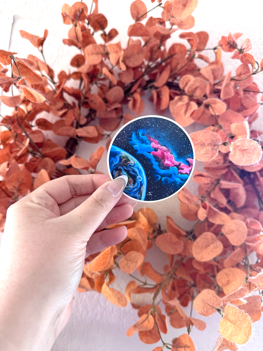 Fuschia Celestials Sticker