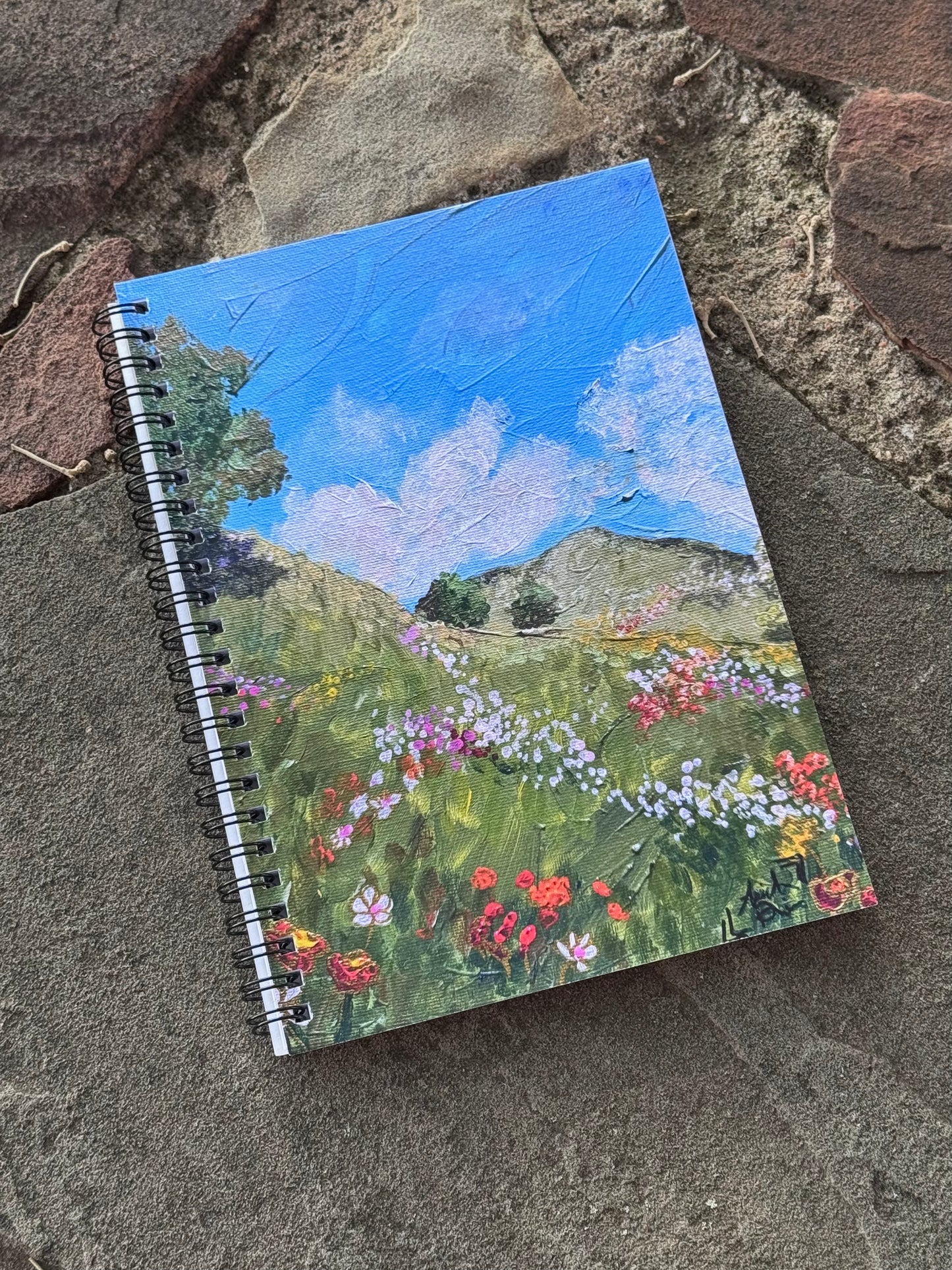 Wildflower Field Spiral Notebook