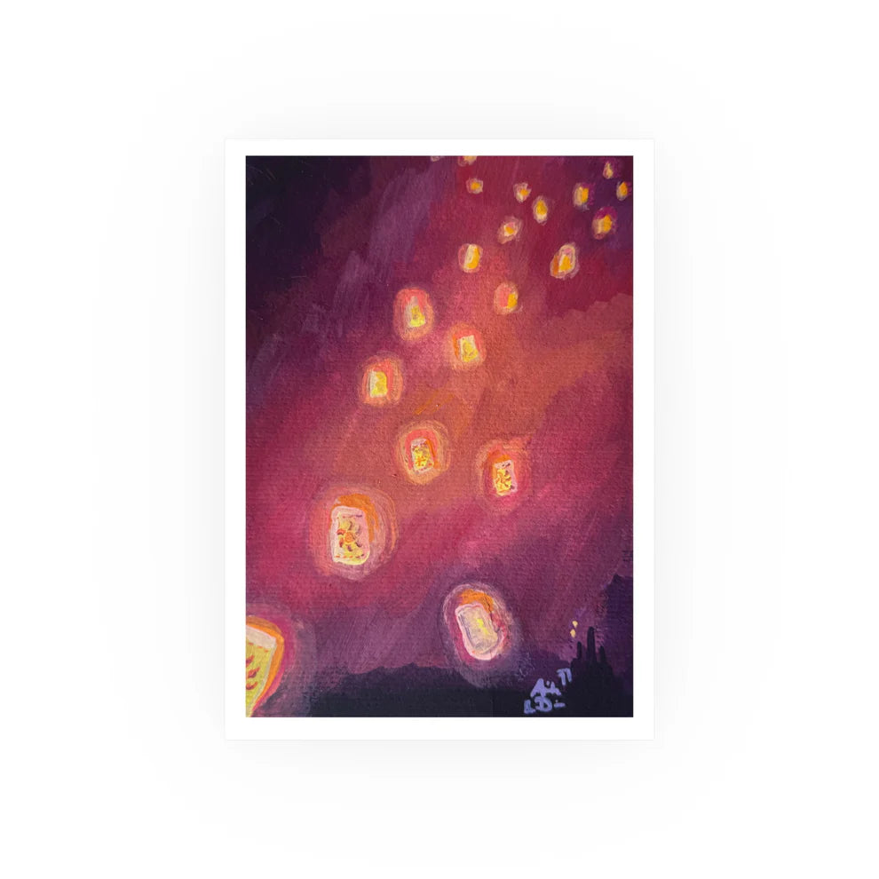 Yellow Lanterns Print