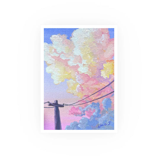 Cotton Candy Clouds Print