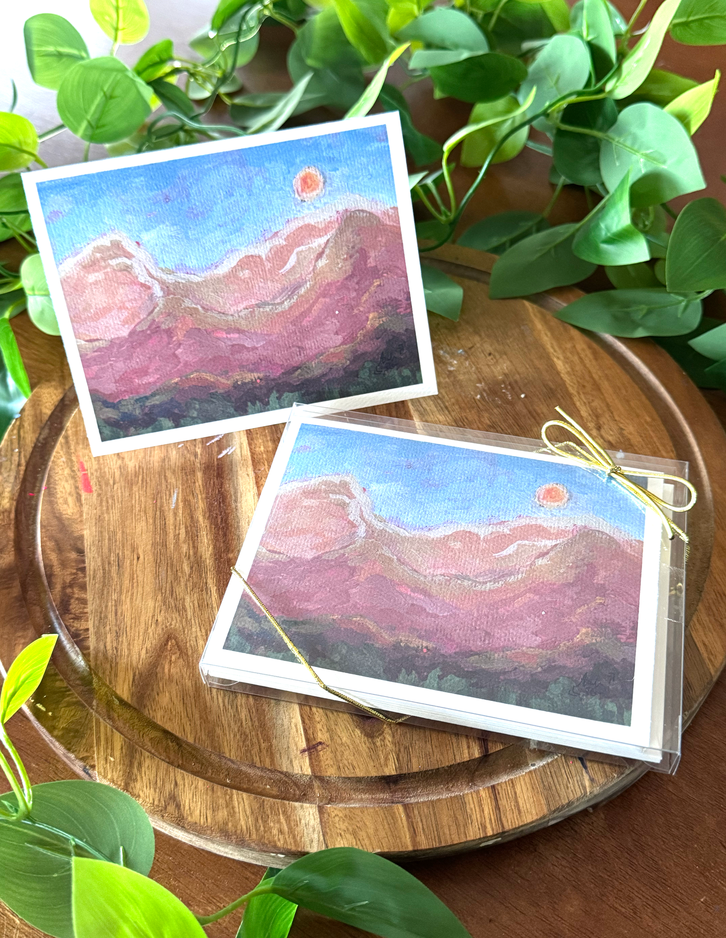 Desert Mountains Greeting Cards