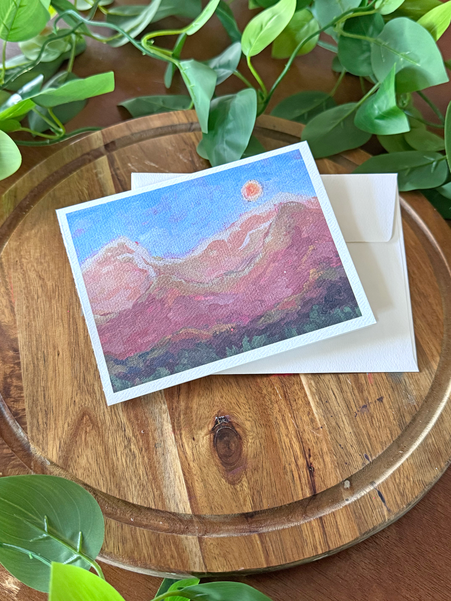 Desert Mountains Greeting Cards