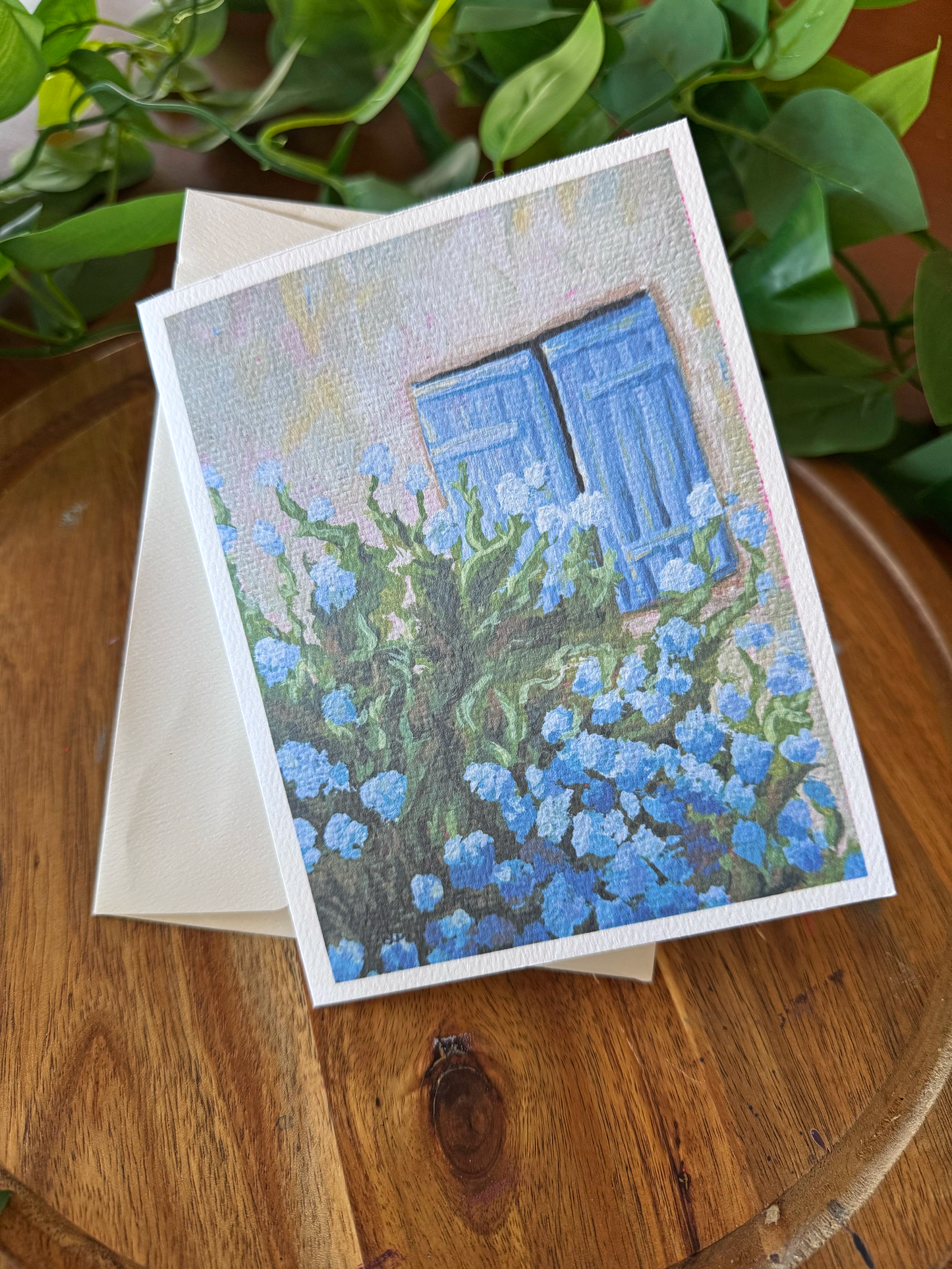 Periwinkle Window Greeting Cards
