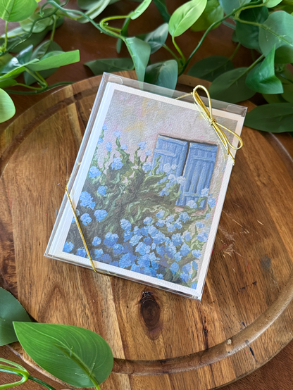 Periwinkle Window Greeting Cards