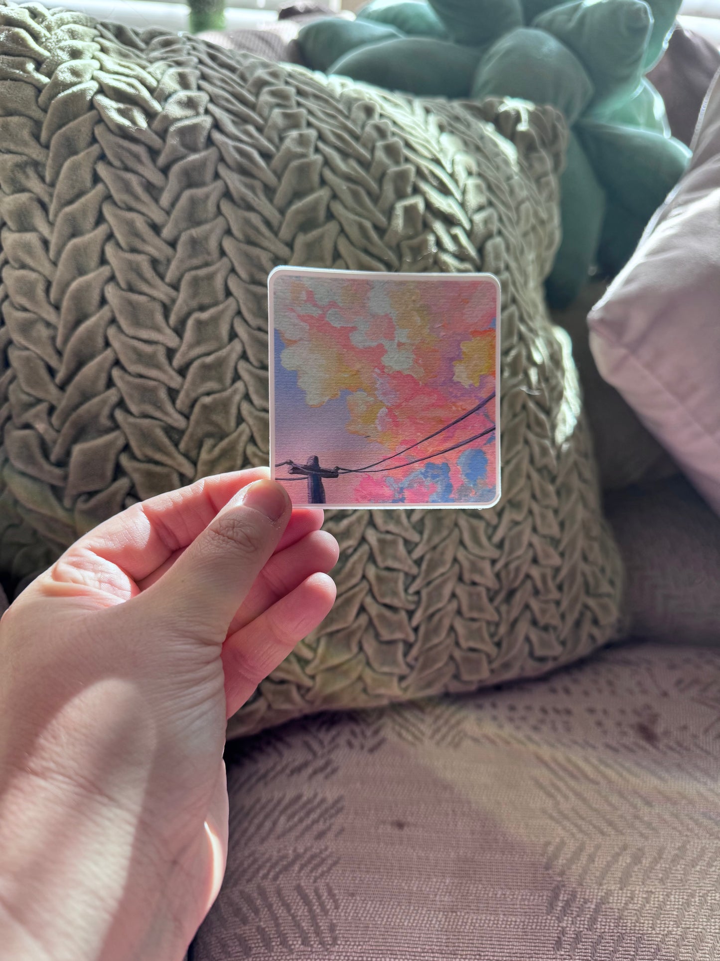 Cotton Candy Clouds Sticker