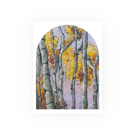 Purple Fall Print
