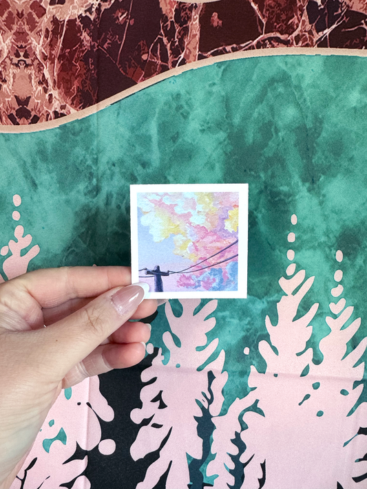 Cotton Candy Clouds Sticker