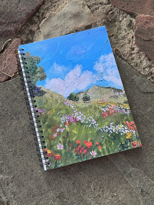 Wildflower Field Spiral Notebook